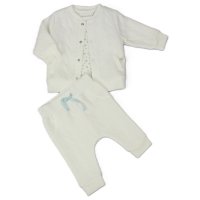 H13534: Baby Boys Bear Quilted 3 Piece Outfit (0-9 Months)